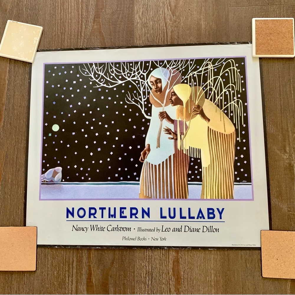 Poster 1992 Print “Northern Lullaby “ By Leo And Diane Dillon 18/22 Inch
